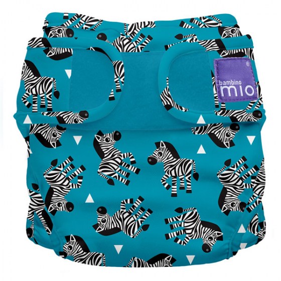 Svrchní plenkové kalhotky Bambino Mio miosoft Zebra Crossing, 3-9kg